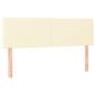 Preview: Kopfteile 2 Stk. Creme 72x5x78/88 cm Kunstleder