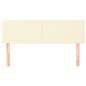 Preview: Kopfteile 2 Stk. Creme 72x5x78/88 cm Kunstleder
