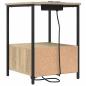 Preview: Nachttisch mit Ladestation 2 pcs Sonoma Eiche Holzwerkstoff