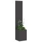Preview: Blumentopf mit dekorativem Paneel Schwarz 32 x 140 cm