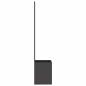 Preview: Blumentopf mit dekorativem Paneel Schwarz 32 x 140 cm