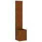 Preview: Blumentopf mit dekorativem Paneel Rostig 32 x 140 cm