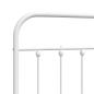 Preview: Kopfteil Metall Weiß 140 cm