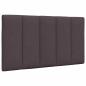 Preview: Bett mit Matratze "Hanko" Dunkelbraun 80x200 cm Stoff