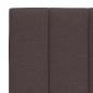 Preview: Bett mit Matratze "Hanko" Dunkelbraun 80x200 cm Stoff
