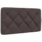 Preview: Bettgestell ohne Matratze Dunkelbraun 80x200 cm Stoff