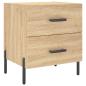 Preview: Nachttisch Sonoma-Eiche 40x35x47,5 cm Holzwerkstoff
