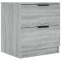 Preview: Nachttische 2 Stk. Grau Sonoma Holzwerkstoff
