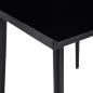 Preview: 5-teilige Garten Essgruppe Schwarzes Poly Rattan