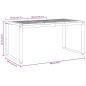 Preview: Garten Essgruppe 7 pcs Grau Massivholz Akazie