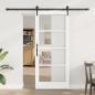Preview: ARDEBO.de - Schiebetür mit Hardware-Set 'ORKDAL'Weiß 78x202 cm