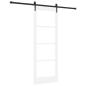 Preview: Schiebetür mit Hardware Set 'ORKDAL'Weiß 78x211 cm