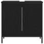 Preview: 3-teiliges Badezimmermöbelset aus Schwarz-Eiche und Holzwerkstoff