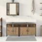 Preview: 3-teiliges Kosmetiktisch-Set aus Kunstholz in Artisan Eiche