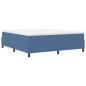 Preview: Boxspringbett Blau Cordstoff