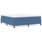 Preview: Boxspringbett Blau Cordstoff