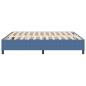 Preview: Boxspringbett Blau Cordstoff