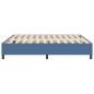 Preview: Boxspringbett Blau Cordstoff
