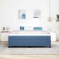 Preview: Boxspringbett Blau Cordstoff