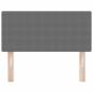 Preview: LED Kopfteil Einfarbig Hellgrau 80 cm Cordstoff
