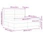 Preview: Boxspringbett mit Matratze in Hellgrau, 200x200 cm, Stoff