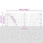 Preview: Euro Zaun mit 13 Flanschkonstruktionen 0.6x50 m verzinkter Stahl