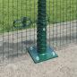 Preview: Zaunpfosten-Set Set aus 2 Grün Metall 25 x 0,5 m Langlebig