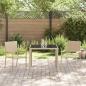 Preview: 3-teiliges Garten Essgruppe Beige Poly Rattan
