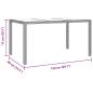 Preview: 5-teiliges Garten Esszimmerset Beiger Poly Rattan