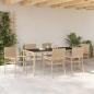 Preview: 7-teiliges Gartenset Beige Poly-Rattan