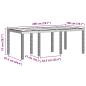 Preview: Garten-Essgruppe 9 pcs Hellgrau 8-Sitzer Polypropylen