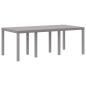 Preview: Garten-Essgruppe 9 pcs Hellgrau 8-Sitzer Polypropylen