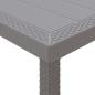 Preview: ARDEBO.de - Garten Esstisch Set 15 pcs Hellgrau Groß Poly Rattan, Stahl