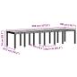 Preview: Garten-Esszimmer-Set 15 pcs Hellgrau 14-Sitzer