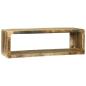 Preview: 3-teiliges TV-Schrank Set Massivholz Grobes Mango