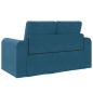 Preview: Boden Sofa Bett 2-in-1 Blau 148x71x83 cm Samt