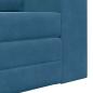 Preview: Boden Sofa Bett 2-in-1 Blau 148x71x83 cm Samt