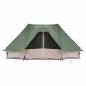 Preview: Familienzelt Tipi Grün, wasserfest für 10 Personen