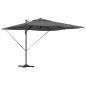 Preview: Freischwingender Roma Parasol 286 x 285 x 270 cm Aluminium