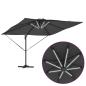 Preview: Freischwingender Roma Parasol 286 x 285 x 270 cm Aluminium
