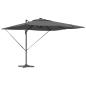 Preview: Freischwingender Roma Parasol 286 x 285 x 270 cm Aluminium