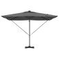 Preview: Freischwingender Roma Parasol 286 x 285 x 270 cm Aluminium