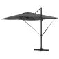 Preview: Freischwingender Roma Parasol 286 x 285 x 270 cm Aluminium