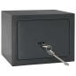 Preview: Safe Box mit Schlüsselverschluss Dunkelgrau 17x23x17 cm Stahl