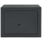 Preview: Safe Box mit Schlüsselverschluss Dunkelgrau 17x23x17 cm Stahl