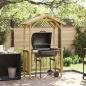 Preview: ARDEBO.de - BBQ Schuppen 133,5x63x200 cm Imprägniertes Kiefernholz