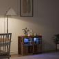 Preview: Side Cabinets mit LED-Lichtern 2 Stück Altholz 41x37x67 cm