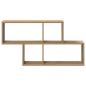 Preview: Wandregal Eichenholz 100x20x53 cm Konstruktion Holz