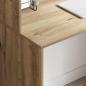 Preview: Eiche Schreibtisch Eiche MDF mit Eichenfurnier Mittel
