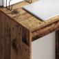 Preview: Rustikaler Schreibtisch Altholz Holzwerkstoff 60 x 40 x 76 cm